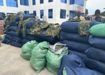 Police intercept truckload of military uniforms, drugs in Lagos