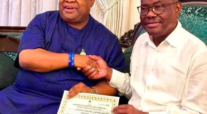 Adeleke visits Wike after meeting with Tinubu