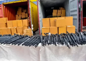 NCS uncovers 399 rifles in Tin Can port shipment