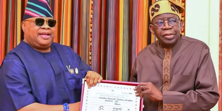 Tinubu, Adeleke hold closed-door meeting at Aso Rock Villa