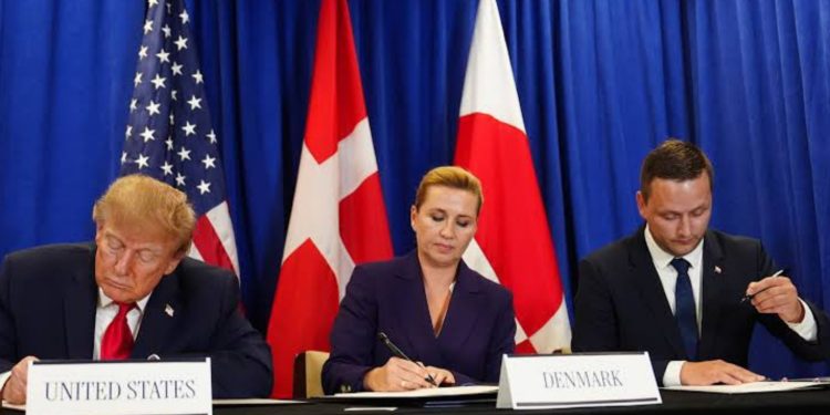 Trump signs security deal with Greenland, Denmark at UN