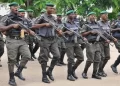 Mobile police commanders complete weapon handling, combat training