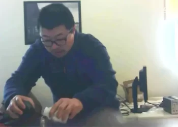 US engineer caught on camera poisoning colleague’s water bottle